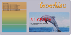 Tonerkassette 3.1-CE412A kompatibel mit HP CE412A / 305A