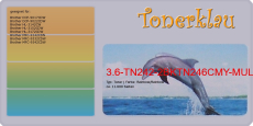 Toner 3.6-TN242-2BKTN246CMY-MULTI kompatibel / 5er Rainbow Pack / mit Brother TN-246C / TN246