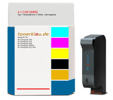 Tintenpatrone 4.1-C4912MRE kompatibel mit HP C4912A / 82