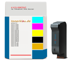 Tintenpatrone 4.3-CLI-526CDUC kompatibel mit Canon CLI-526C / 4541B001