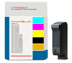 Tintenpatrone 4.3-PGI550pgbk-XL kompatibel mit Canon PGI-550pgbk XL / 6431B001