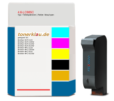 Tintenpatrone 4.6-LC985C kompatibel mit Brother LC-985C