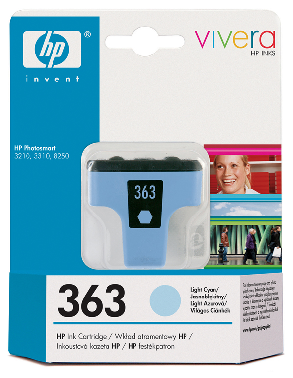 HP C8774EE / HP 363 Tintenpatrone cyan ligth 5 / 5ml
