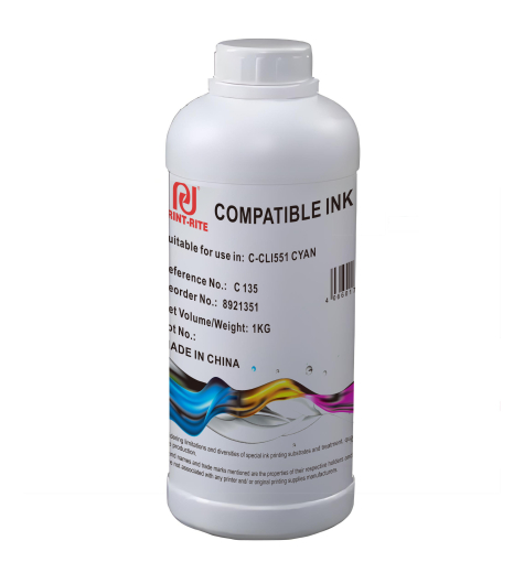 Tinte 4.3-CLI-551c-1L-Tinte kompatibel mit Canon CLI-551c / 6509B001