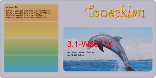 Toner 3.1-W2011X kompatibel mit HP W2011X / 659X