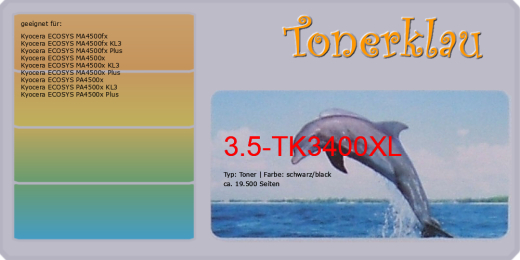 Toner 3.5-TK3400XL kompatibel mit Kyocera TK-3400 / 1T0C0Y0NL0