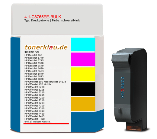 Druckpatrone 4.1-C8765EE-BULK kompatibel mit HP C8765EE / 338