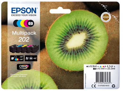 Epson C13T02E74010-MULTI [ C13T02E74010MULTI / 202 ] Tintenpatrone