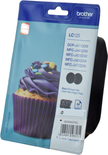 Brother LC-123BKBP2DR [ LC123BKBP2DR / LC-123 ] Tintenpatrone