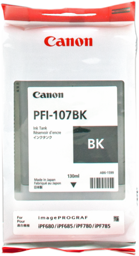 Canon PFI-107bk [ PFI107bk / 6705B001 ] Tintenpatrone
