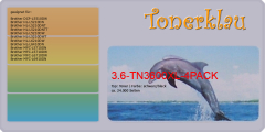 Toner 3.6-TN3600XL-4PACK [ 4er Pack ] kompatibel mit Brother TN-3600XL / 3600XL